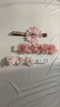 花飾り ヘアバンド 3個セット