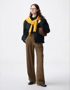 GU タックワイドパンツ EC(丈長め80.0cm)