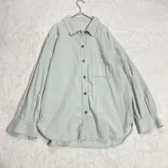 GU シャツ ミントグリーン オーバーサイズ 長袖 シャツ レディース M