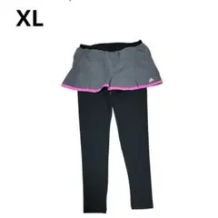 美品 アディダス 2in1 レギンス付ショートパンツ XL(OT) 大きいサイズ