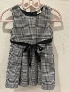 petit main チェック柄ワンピース