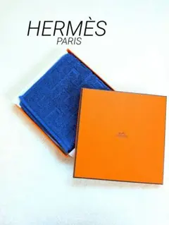 新品未使用】HERMES エルメス ゲストタオル ネイビー 約60×40cm - メルカリ
