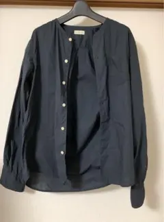 ナノユニバース　長袖シャツ　黒