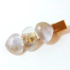 レジンヘアクリップ　☆おまとめ購入がお得☆