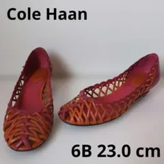 Cole Haan 編み込み ウェッジソール 本革 レザー 23 cmのサムネイル