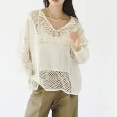 【todayful】Patchwork Mesh Topsのサムネイル