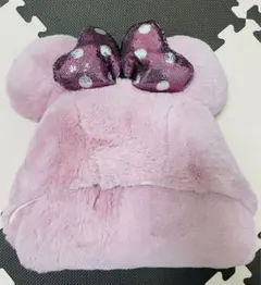 公式ディズニー　ミニーポンチョ　ブランケット　ケープ　モコモコ