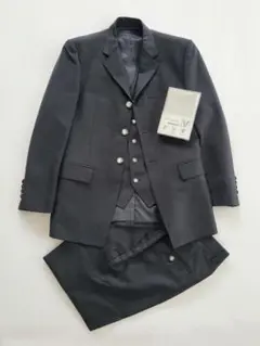 結婚式 新郎用ブラックスーツ　スリーピース　S　ブラック　ワタベウェディング