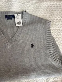 Polo Ralph Lauren グレー Vネック ニットベスト