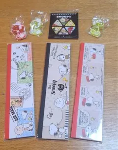 【新品】スヌーピー　付箋3セット&クリップ