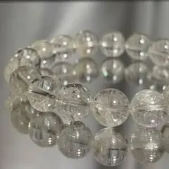 て*こ様 水晶 ✧ 浄化・調和・心を整える　粒11mm 内径17cm 重量35g