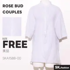 美品 ROSE BUD COUPLES トップス Tシャツ　半袖　ハーフボタンのサムネイル