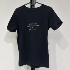 SATURDAYS ブラック Tシャツ XSのサムネイル