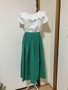 Urban Research 原色グリーン♡ロングスカートのサムネイル