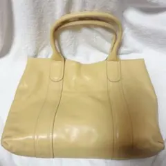 キタムラ Kitamura トートバッグ 美品 ベージュ 本革 牛革 高見え