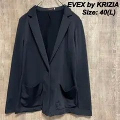 EVEX by KRIZIA クリツィア　テーラードジャケット 40 ブラック