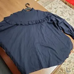 組曲　シフォンフリル長袖ブラウス