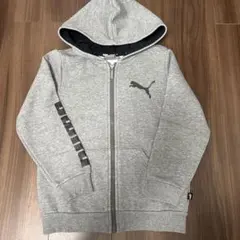 PUMA フード付きパーカー 130cm グレー