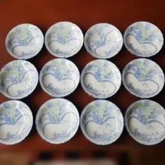 蕪かぶ柄　浅い取り皿小　12枚