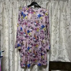 花柄 長袖チュニック サイズ40