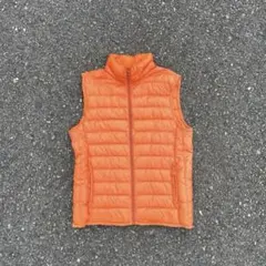 羊*様 old UNIQLO オレンジ ダウンベスト M