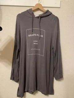 gelato pique フード付きルームウェア グレー