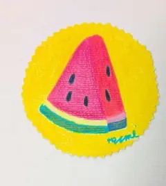 手描きイラスト「夏のさんかく」