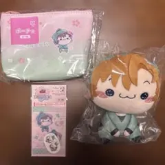 フリューくじ　忍たま乱太郎　桜もちぴこ　善法寺伊作セット