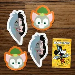 香港 ディズニー ステッカー シール 4枚