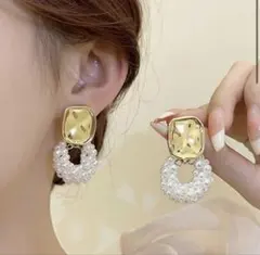 ピアスセット 花モチーフ シルバー