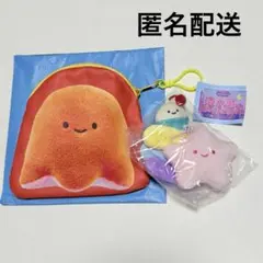 流れ星のぬいぐるみ　クリームソーダ　タコさんウィンナーの入場特典ポーチ