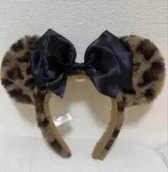 ディズニー ヒョウ柄ミニーカチューシャ