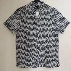 (新品)FOREVER 21 メンズ 半袖シャツ ジグザグ柄 Lサイズのサムネイル