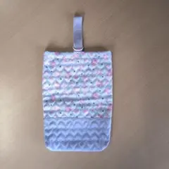 ハート柄 キルティング シューズバッグ 靴袋