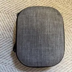 グレー イヤホンケース 薄型 ナイロン製