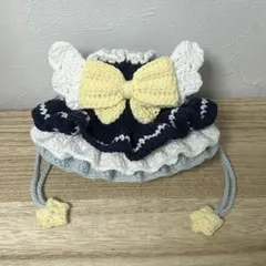 編み物　魔法少女風 ポーチ 巾着袋