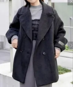 CHICO シャギーダブルミドル丈コート