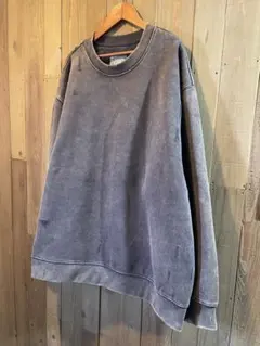 極上のフェード感 ヴィンテージ加工 オーバーサイズ ダメージスウェット