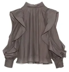 SNIDEL オーガンシースルーブラウス