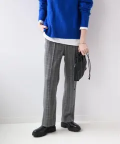 ジャーナルスタンダード　レリューム TRストレッチチェックスリムパンツ