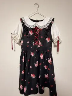 Ank Rouge StrawberryRoseスピンドルパフOP ワンピース - メルカリ