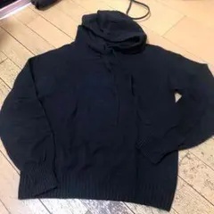 ブラック フード付きスウェット