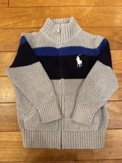 Polo Ralph Lauren カーディガン グレー/ネイビー