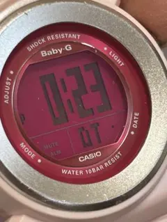 k*u様 CASIO Baby-G 赤文字盤 ショックレジスト 10BAR防水