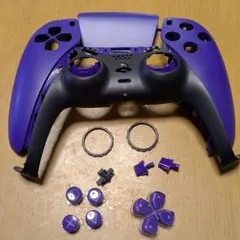 PS5 DualSense 純正 コントローラー 外装 パープル 修理 取替用