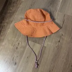 ZARA ハット オレンジ ［レディースSサイズ］小さめの為キッズにお勧め