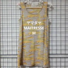 ヤマダヤ　MAITRESSE M　水墨画とろみタンクトップ/ノースリーブ