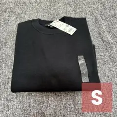 新品タグ付 ユニクロ S ウォッシャブルミラノリブセーター 半袖
