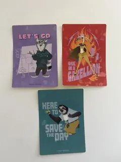 ズートピア2 ナムコ限定特典　ホログラムステッカー パウバート等　まとめ売り