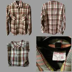 BIG MAC ヘビネル S USA製 ヴィンテージ　赤×灰×白 美品